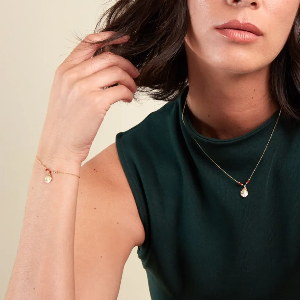 Collier Under The Sea Or Jaune Corail