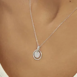 Collier Valerie Argent Blanc Oxyde De Zirconium