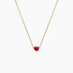 Collier Valerius Or Jaune Rubis