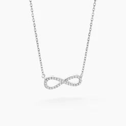 Collier Veda Argent Blanc Oxyde De Zirconium