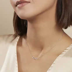 Collier Veda Argent Blanc Oxyde De Zirconium