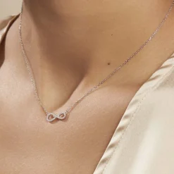 Collier Veda Argent Blanc Oxyde De Zirconium