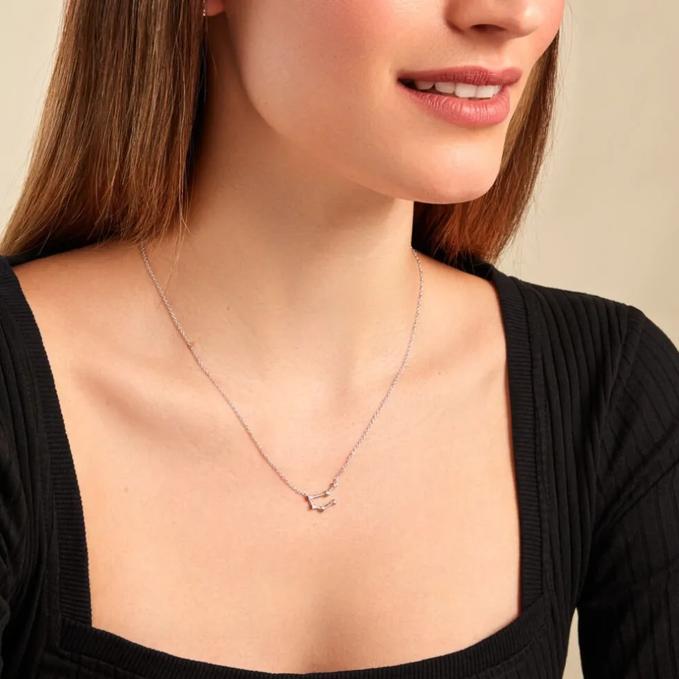 Collier Vega Argent Blanc Oxyde De Zirconium