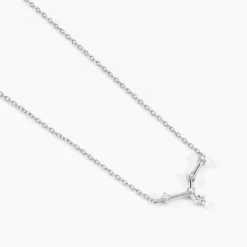 Collier Vega Argent Blanc Oxyde De Zirconium