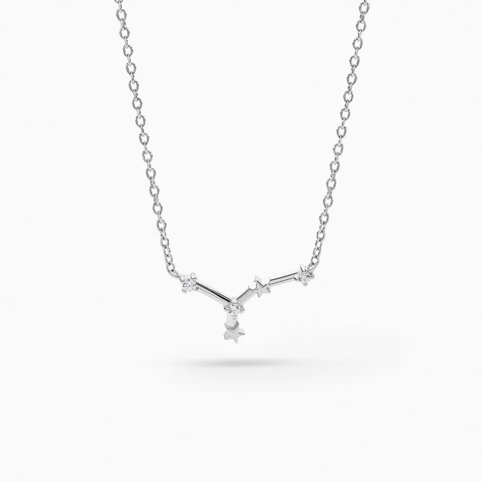 Collier Vega Argent Blanc Oxyde De Zirconium