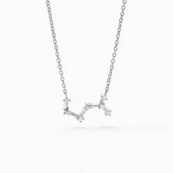 Collier Vega Argent Blanc Oxyde De Zirconium