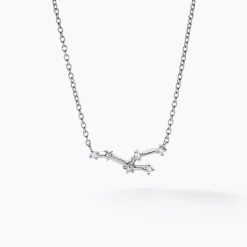 Collier Vega Argent Blanc Oxyde De Zirconium