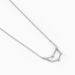 Collier Vega Argent Blanc Oxyde De Zirconium