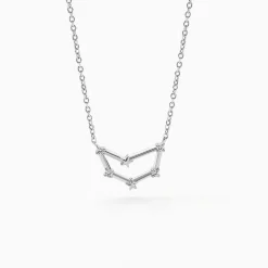 Collier Vega Argent Blanc Oxyde De Zirconium