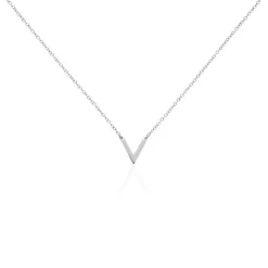 Collier Velda Argent Blanc
