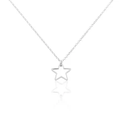 Collier Velma Argent Blanc