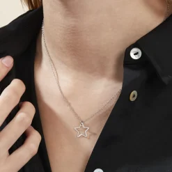 Collier Velma Argent Blanc