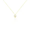 Collier Verounia Or Jaune Oxyde De Zirconium