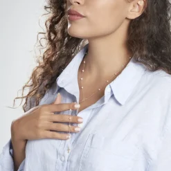 Collier Vesta Or Jaune Perle De Culture