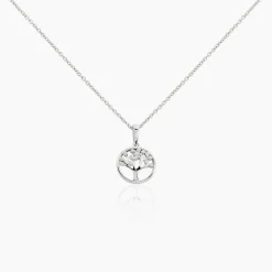 Collier Veva Argent Blanc Oxyde De Zirconium