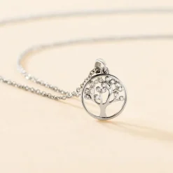 Collier Veva Argent Blanc Oxyde De Zirconium