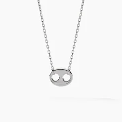 Collier Viana Argent Blanc