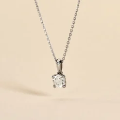 Collier Victoria Platine Blanc Diamant