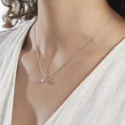 Collier Victoria Platine Blanc Diamant