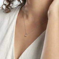 Collier Victoria Platine Blanc Diamant