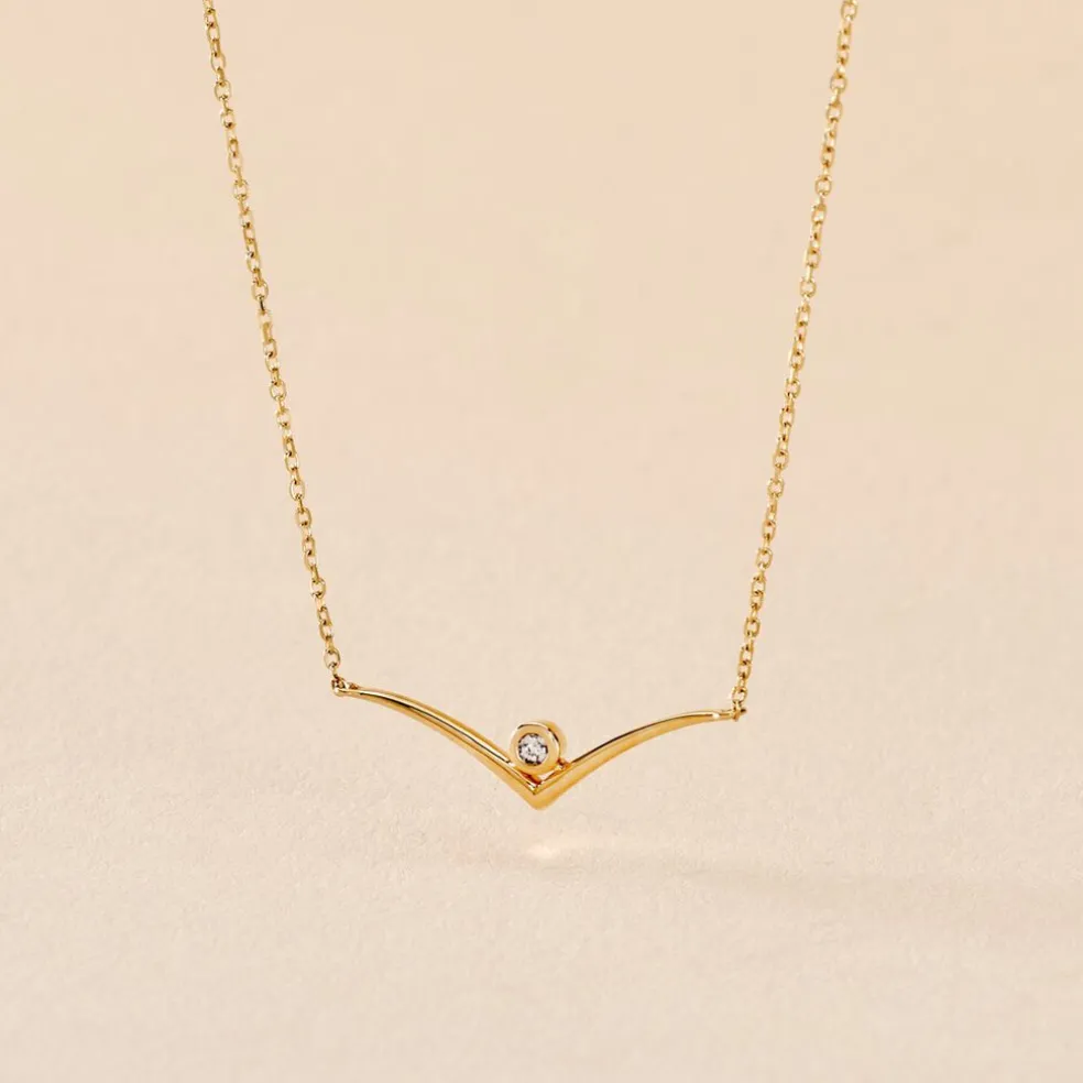 Collier Volia Or Jaune Diamant