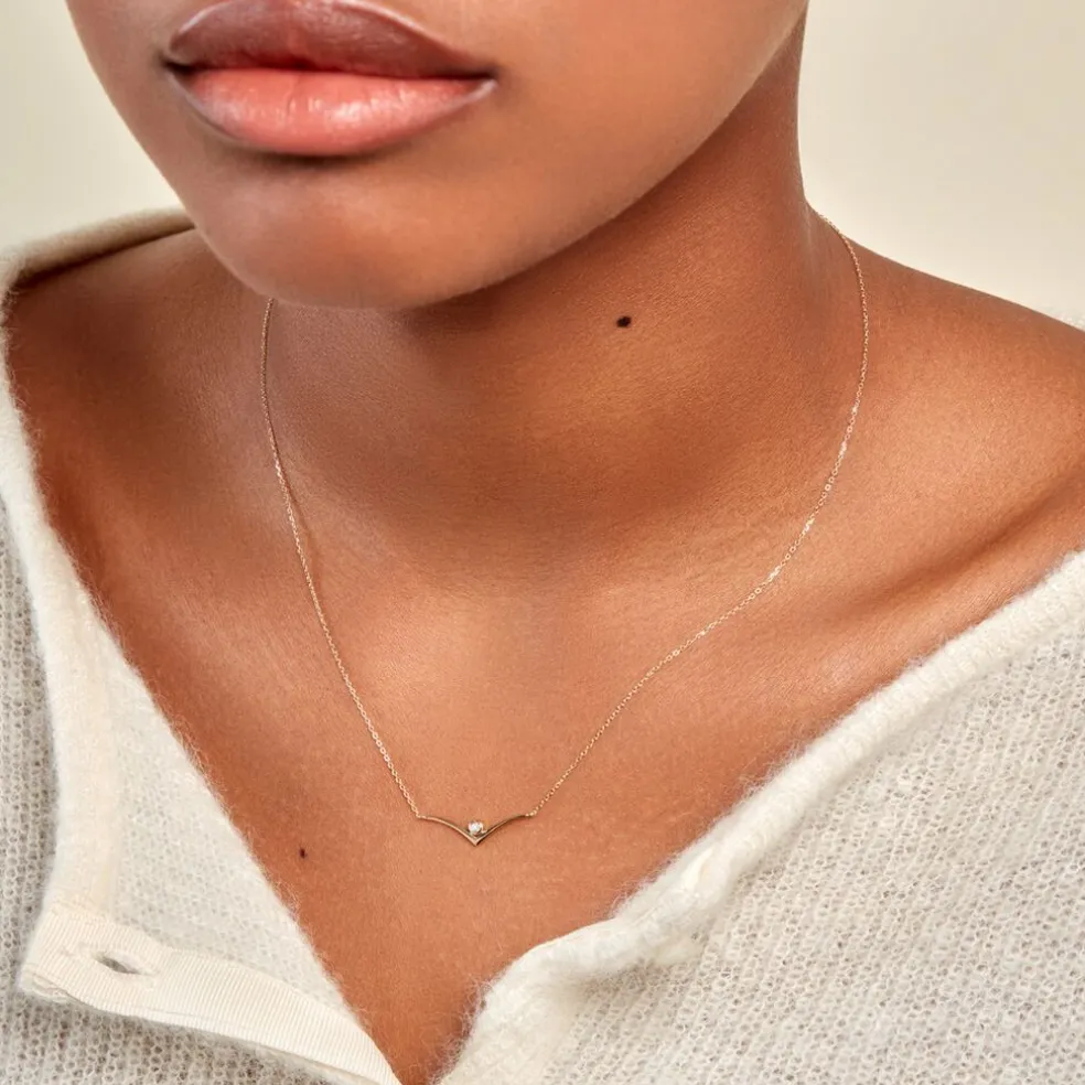 Collier Volia Or Jaune Diamant