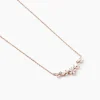 Collier Wanda Argent Rose Oxyde De Zirconium