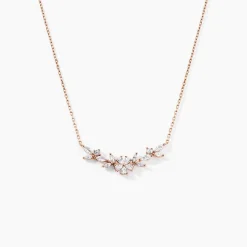 Collier Wanda Argent Rose Oxyde De Zirconium