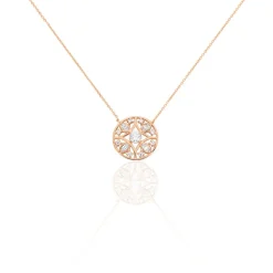Collier Weena Or Rose Oxyde De Zirconium