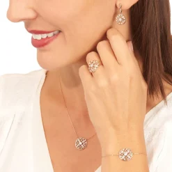 Collier Weena Or Rose Oxyde De Zirconium