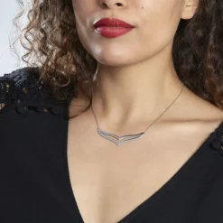 Collier Wilna Acier Blanc