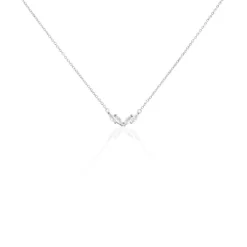 Collier Winter Sweetness Argent Blanc Oxyde De Zirconium