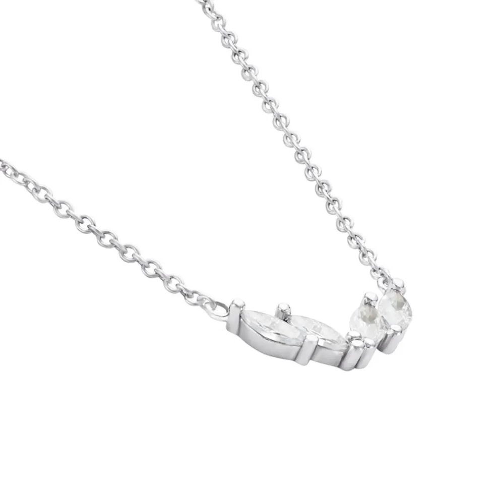 Collier Winter Sweetness Argent Blanc Oxyde De Zirconium