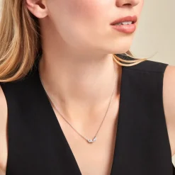 Collier Winter Sweetness Argent Blanc Oxyde De Zirconium