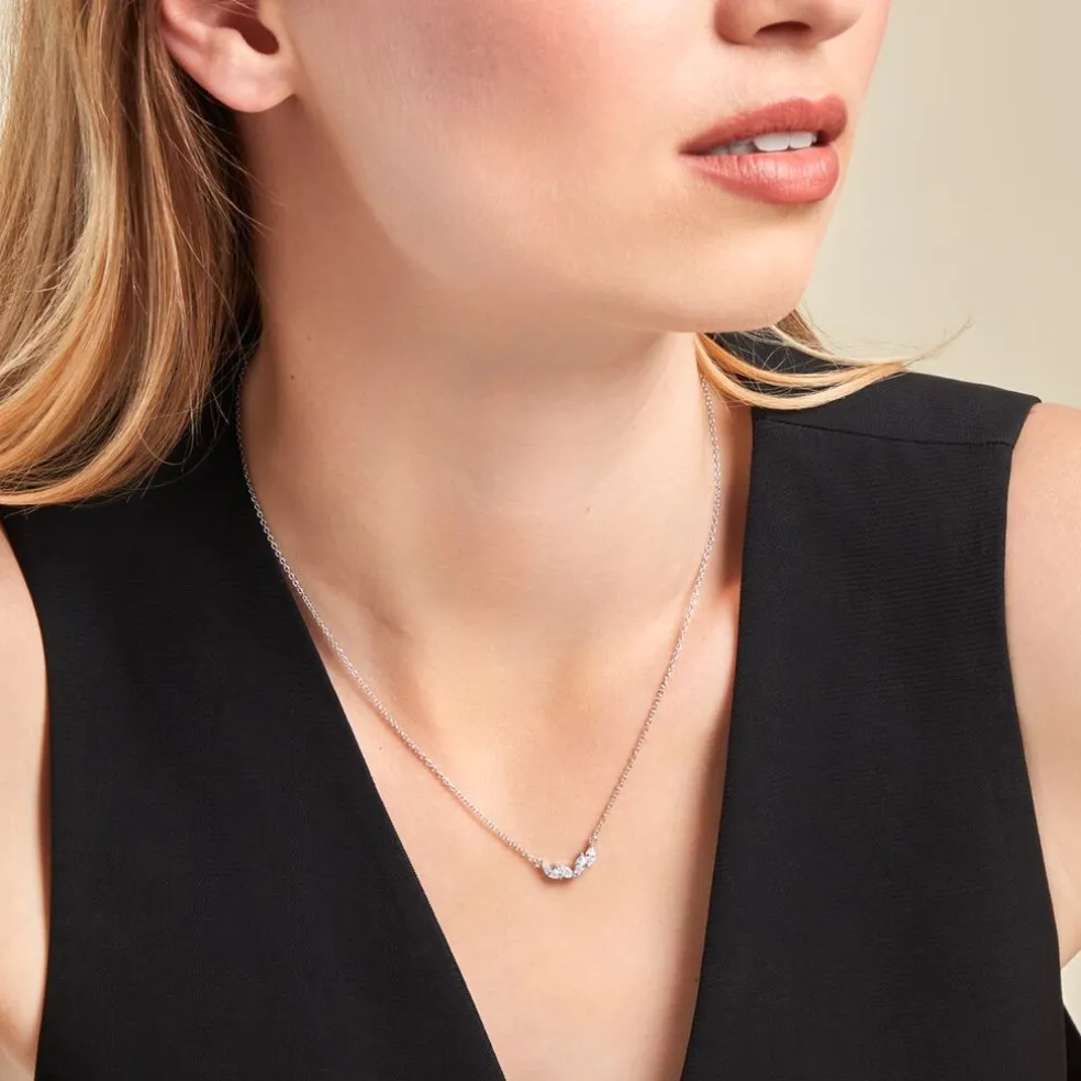 Collier Winter Sweetness Argent Blanc Oxyde De Zirconium