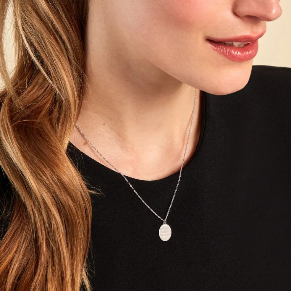 Collier Yahya Argent Blanc