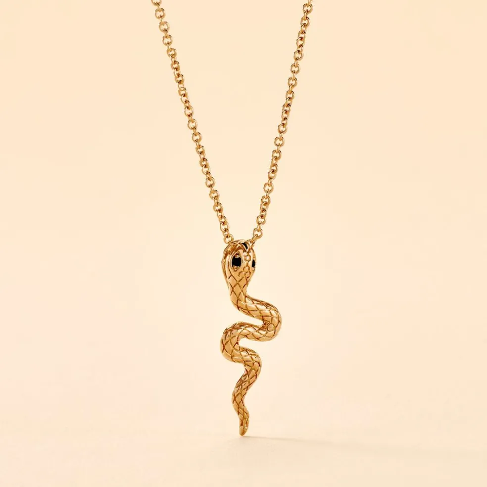 Collier Yasha Plaqué Or Jaune Spinelle Synthétique