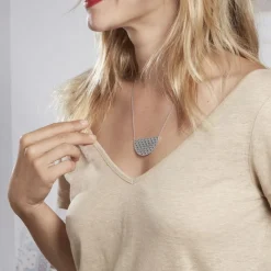 Collier Yelda Acier Blanc