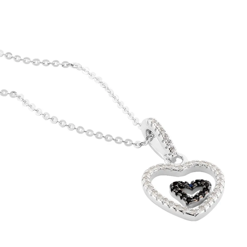 Collier Yelin Argent Blanc Oxyde De Zirconium