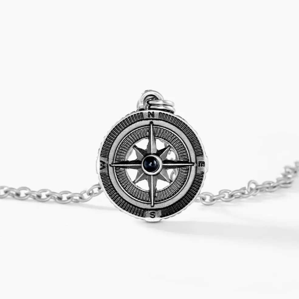 Collier Yoan Acier Blanc