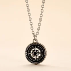 Collier Yoan Acier Blanc