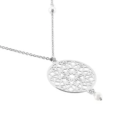 Collier Yolenn Argent Blanc Perle De Culture