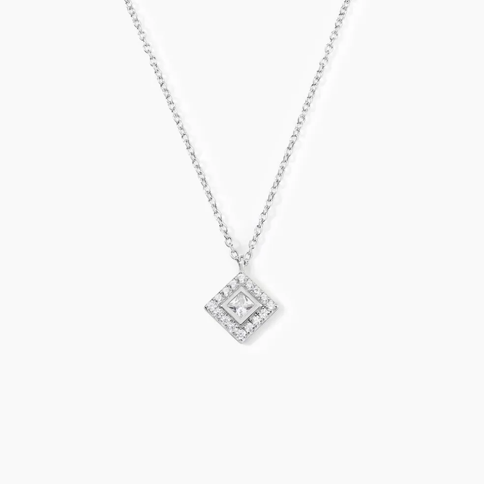 Collier Ysambre Argent Blanc Oxyde De Zirconium