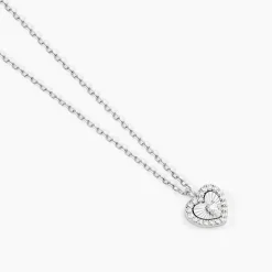 Collier Yvannah Argent Blanc Oxyde De Zirconium