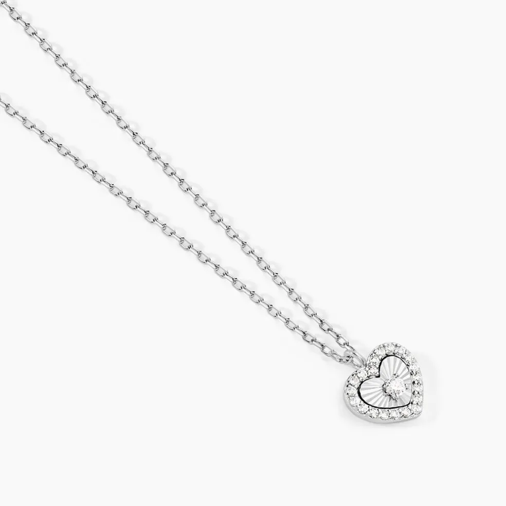 Collier Yvannah Argent Blanc Oxyde De Zirconium