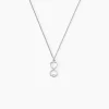 Collier Zayra Argent Blanc Oxyde De Zirconium
