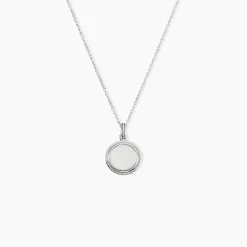 Collier Zea Argent Blanc Nacre