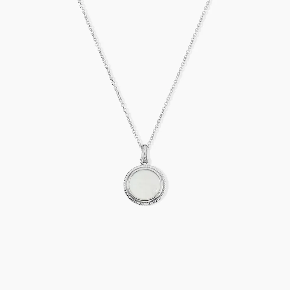 Collier Zea Argent Blanc Nacre