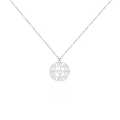 Collier Zelina Argent Blanc