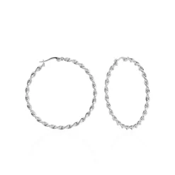 Creoles Acier Blanc Antonello